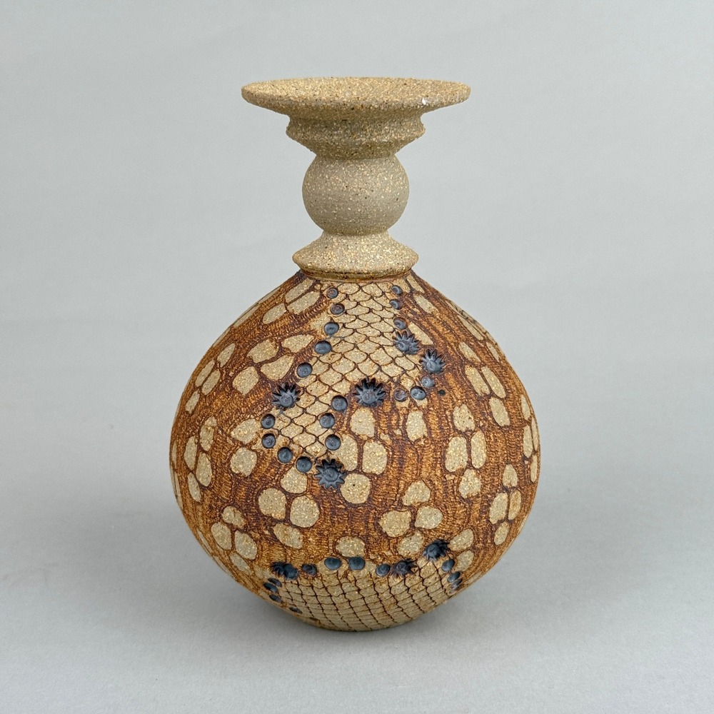 Don McWhorter Studio Pottery Bud Vase Signed 1988 Art Pottery
